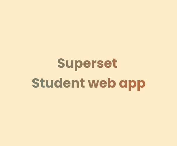 Superset Student Web App Design [Live]