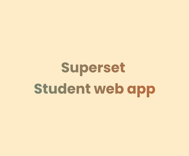 Superset Student Web App Design [Live]